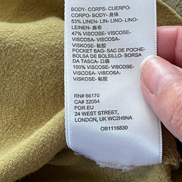 Urban Outfitters UO Malibu Romper Women Small Khaki Brown Sleeveless Linen Blend - Picture 10 of 13